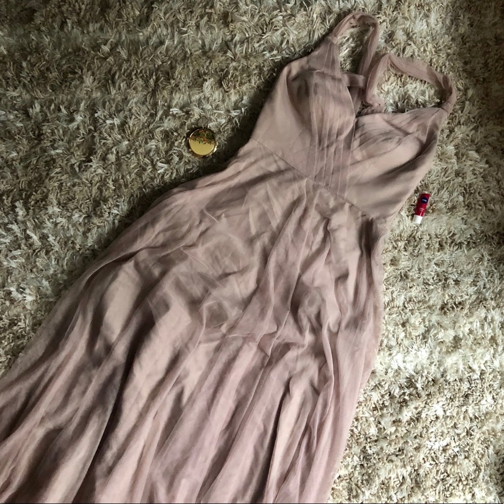 Blush/Taupe tulle gown!